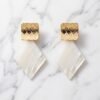 Generating_earring_pair_symmetry_2K_202608070922 (1) Textured Top & White Diamond Drop Earrings