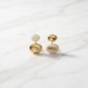 Monogram Cap & Spherical Drop Earrings ( min min )
