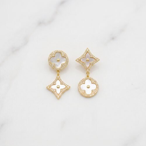 Luxury_jewelry_product_image_2K_202608031846 Dual-Blossom Monogram Drop Earrings ( LV-Louis Vuitton )
