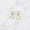 Crystal-Topped Blossom Monogram Drop Earrings ( LV-Louis Vuitton )