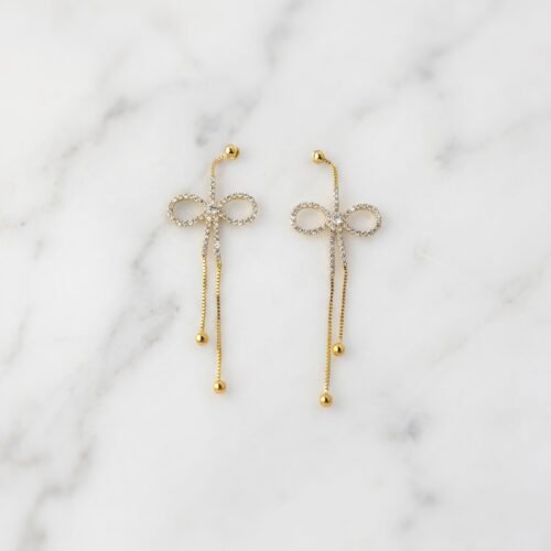 Luxury_jewelry_product_image_2K_202608031931 Butterfly Bow & Tassel Linear Earrings