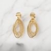 Multi-Strand Open Loop Drop Earrings