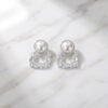 Pavé Crystal Open Square Stud Earrings