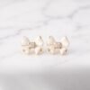 Enamel Bow-Tie Stud Earrings