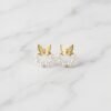 Butterfly & Pearl Hoop Earrings