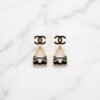 Monogram Handbag Charm Drop Earrings ( Chenal )