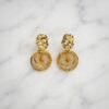 Textured Hammered Disc Earrings