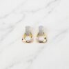 Dual-Square Open Link Earrings