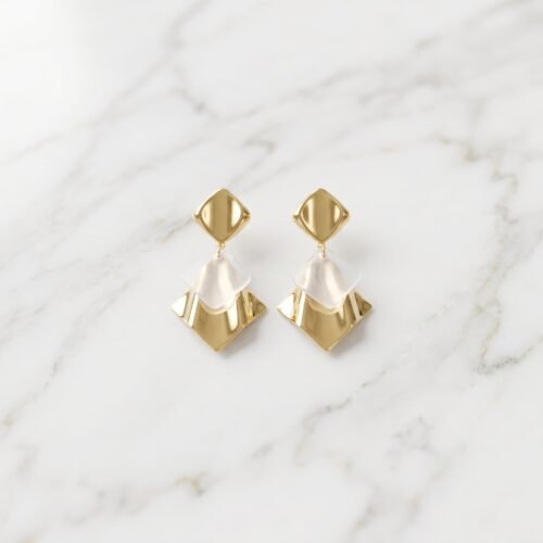 Luxury_jewelry_product_photograp…_2K_202608070913 Geometric Angular Drop Earrings