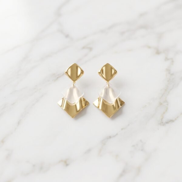 Geometric Angular Drop Earrings