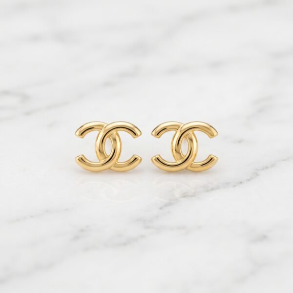 Classic Interlocking Monogram Stud Earrings ( Chenal )